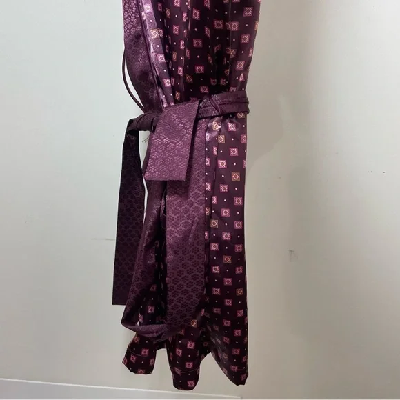 Vintage Victorias Secret Robe Womens One Size O/S Sleepwear Belt Burgundy new. - Picture 5 of 8
